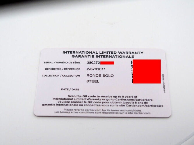 Montre montre CARTIER ronde solo 3802 w6701011 42mm acier automatique boite 58 Facettes 253086