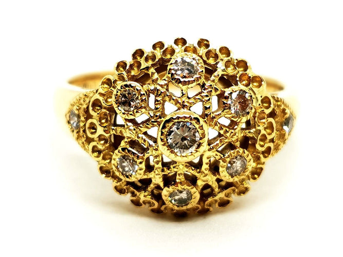 Bague 56 Bague Or jaune Diamant 58 Facettes 1732123CN