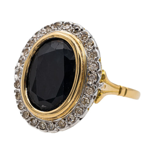 Bague 54 Bague Pompadour Or jaune Saphir 58 Facettes 2669500CN