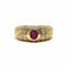 Bague Bague vintage en Or jaune, rubis & diamants 58 Facettes