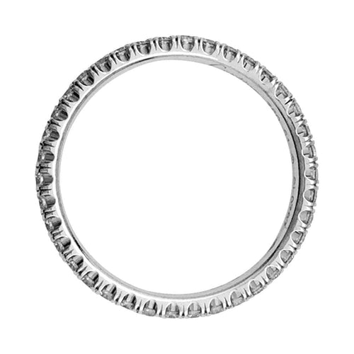 Bague 53 Alliance Cartier, "Etincelle", or blanc, diamants. 58 Facettes 32039