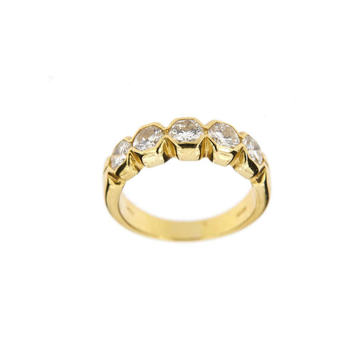 Bague 49 Demi alliance diamants 1,00 ct 58 Facettes 19200