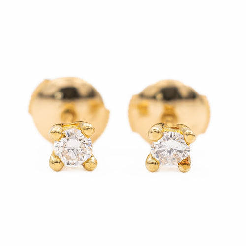 Boucles d'oreilles Boucles d'oreilles Puces Or jaune diamant 58 Facettes 2382025CN