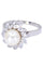 Bague BAGUE MODERNE PERLE ET DIAMANTS 58 Facettes 074411