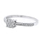 Bague 53 Bague Or blanc Diamant 58 Facettes 2295173CN
