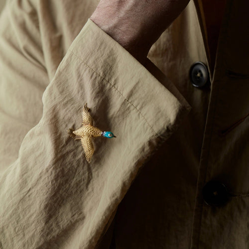 Broche Broche canard Or jaune Email Diamant 58 Facettes 2352-78