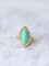 Bague marquise amazonite & or rose 58 Facettes