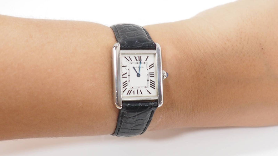 Montre Cartier - Montre Tank Solo en acier 58 Facettes 32152