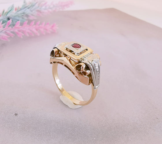 Bague Bague Tank Rubis 58 Facettes AA 1499