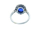 Bague Bague 1910 platine, saphir et diamants 58 Facettes
