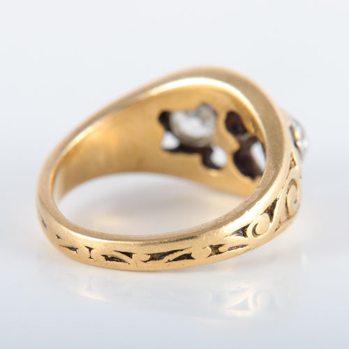 Bague Bague à motifs Diamants 58 Facettes 220423