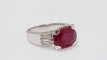 Bague 55.5 Bague en Or Blanc Rubis & Diamants 58 Facettes 31317