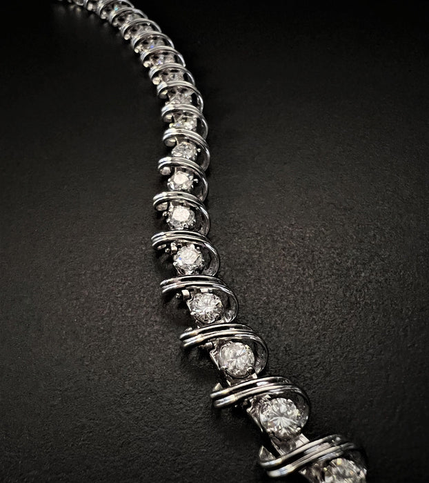 Bracelet Bracelet  diamants 5,25 ct 58 Facettes