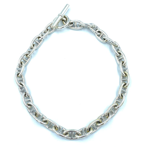 Collier HERMÈS. Collier chaîne d’ancre GM vintage 58 Facettes