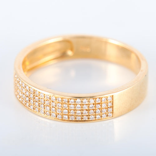 Bague Bague en or jaune et diamants 58 Facettes