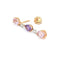 Boucles d'oreilles Boucles d'oreilles pendantes diamants améthyste kunzites 58 Facettes