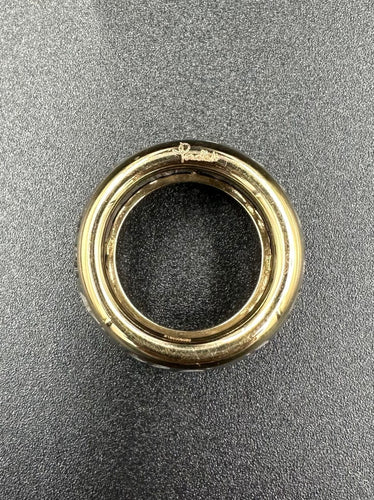 Bague 55 POMELLATO - Collection Arabesque, bague or rose et titane 58 Facettes