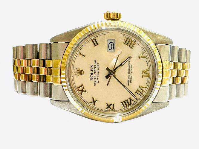 Montre ROLEX. Montre Oyster Perpetual Datejust 58 Facettes