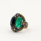 Bague 53 Bague Saphir Emeraude cabochons 58 Facettes