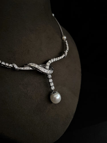 Collier Collier Perle Diamants 58 Facettes