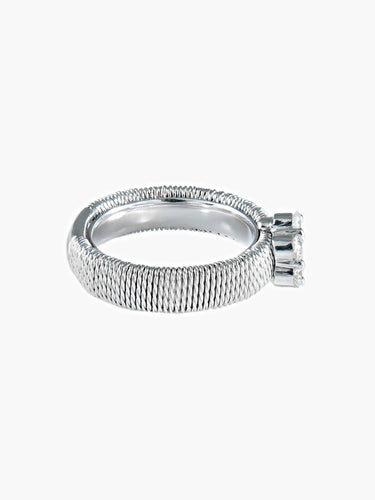 Bague 52 Bague Grande Fleur Diamants 58 Facettes