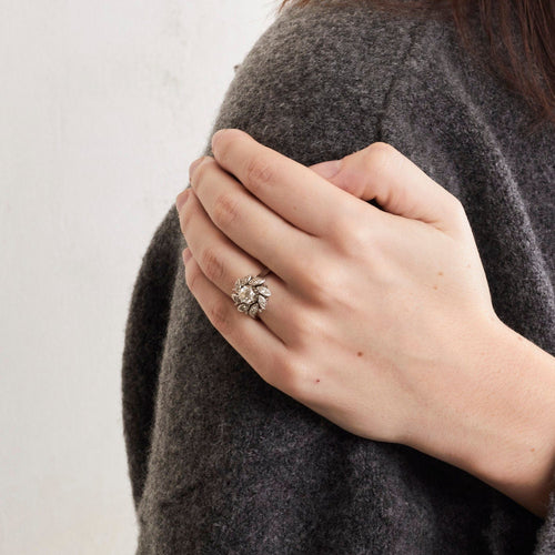 Bague 51 Bague Fleur Diamants 58 Facettes 230455