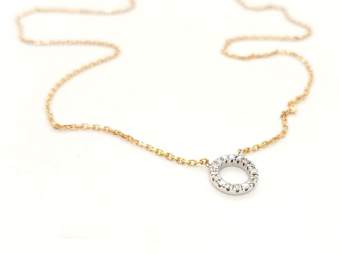 Collier Collier Or rose Diamant 58 Facettes 579193RV