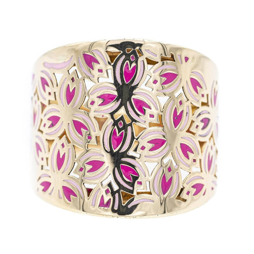 Bague 57 Bague Fleur Or jaune 58 Facettes 2024388CN