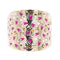 Bague 57 Bague Fleur Or jaune 58 Facettes 2024388CN