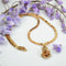 Collier Collier ancien en or et sa fleur émaillée et diamantée 58 Facettes CVCO12