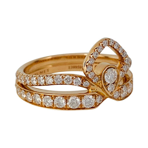 Bague 53 Bague Chaumet "Joséphine - Eclat Floral" en or rose, diamants. 58 Facettes 31805