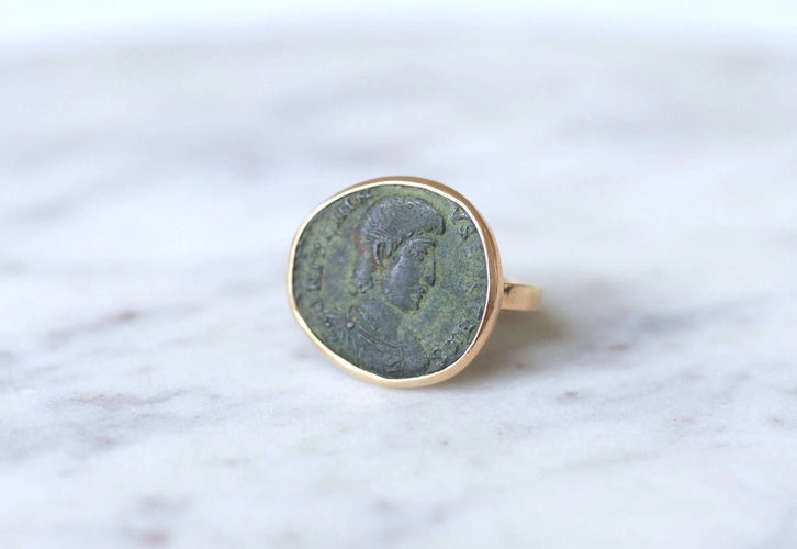 Bague Bague pièce romaine Constance Galle 58 Facettes