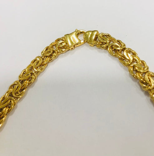 Collier Collier maille royale or jaune 58 Facettes