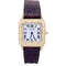 Montre Montre Cartier ,"Santos Dumont", or jaune, cuir. 58 Facettes 33205
