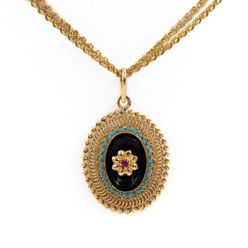 Collier Collier Sautoir Or jaune Rubis 58 Facettes 1655390CN