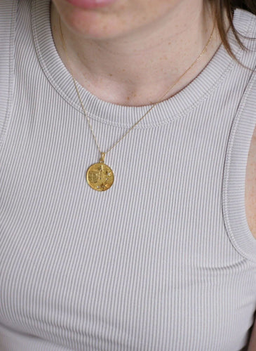 Pendentif Médaille astrologique gémeaux Or et Diamants 58 Facettes