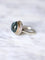 Bague vintage topaze bleue et diamants sur or et argent 58 Facettes