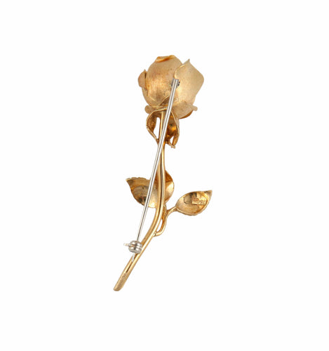 Broche BROCHE "ROSE" OR & RUBIS 58 Facettes BO/220062-RIV