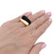 Bague 52 Bagues or jaune et bois. 58 Facettes 32802