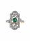 Bague Bague Belle Époque émeraude diamants 58 Facettes 1481