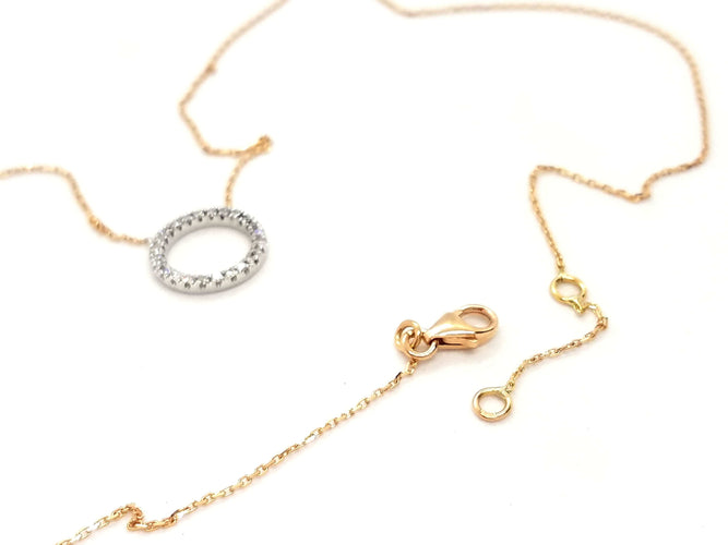 Collier Collier Graphique Or blanc Diamant 58 Facettes 579188RV