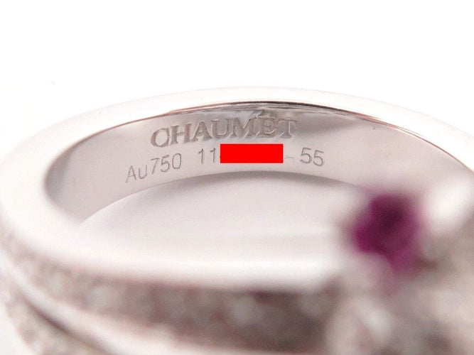 Bague 55 bague CHAUMET bee my love or blanc 18k diamant 1.1ct diamond 55 58 Facettes 250945