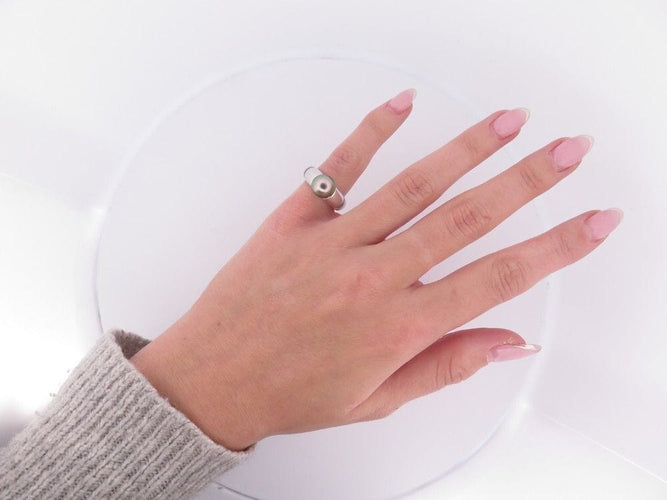 Bague 49 bague MAUBOUSSIN nadja en or blanc 18k 8.2gr & perle de tahiti 58 Facettes 257825