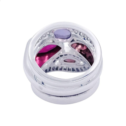 Bague 51 Bague Fred, "Princess K", or blanc, pierres de couleurs. 58 Facettes 32396