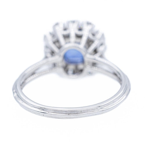 Bague 56 Bague Marguerite Or blanc Saphir 58 Facettes 2302179CN