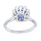 Bague 56 Bague Marguerite Or blanc Saphir 58 Facettes 2302179CN