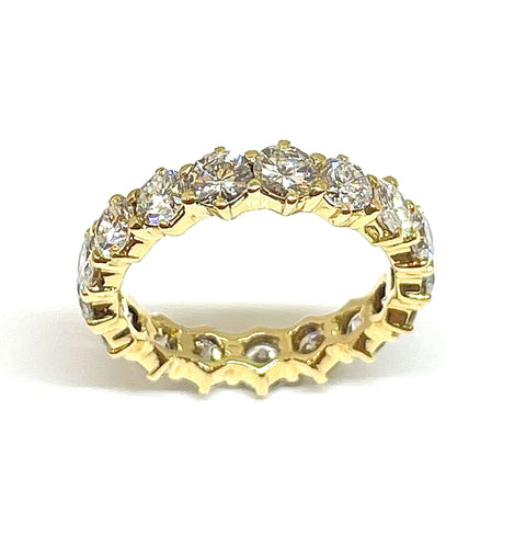 Bague Alliance prestige or jaune et diamants 58 Facettes