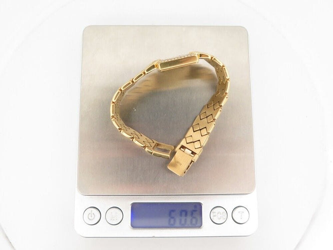 Montre vintage montre baume & mercier carre mv035065 or jaune 18k diamants quartz 58 Facettes 254179