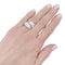 Bague 51 Bague Chaumet, "Plume pointes diamants croisées", or blanc, diamants. 58 Facettes 32613