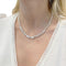 Collier Collier or blanc, diamants. 58 Facettes 32901